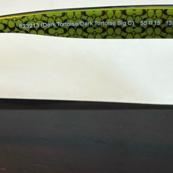New Coach HC8107 L084 523213 Dark Tortoise with Sig C Sunglasses - Picture 10 of 10